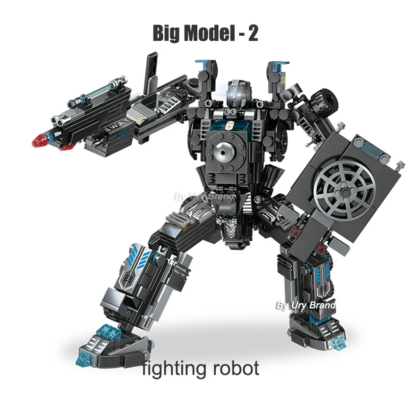 820 шт. Детский конструктор робот|Блочные конструкторы| |
