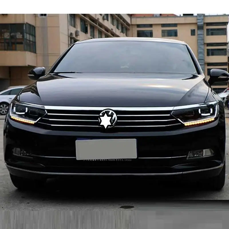 Внешний аксессуар, боковая Поворотная сигнальная лампа Luces Led Para, автомобильные фары, автомобильные фары в сборе 17 для Volkswagen Magotan