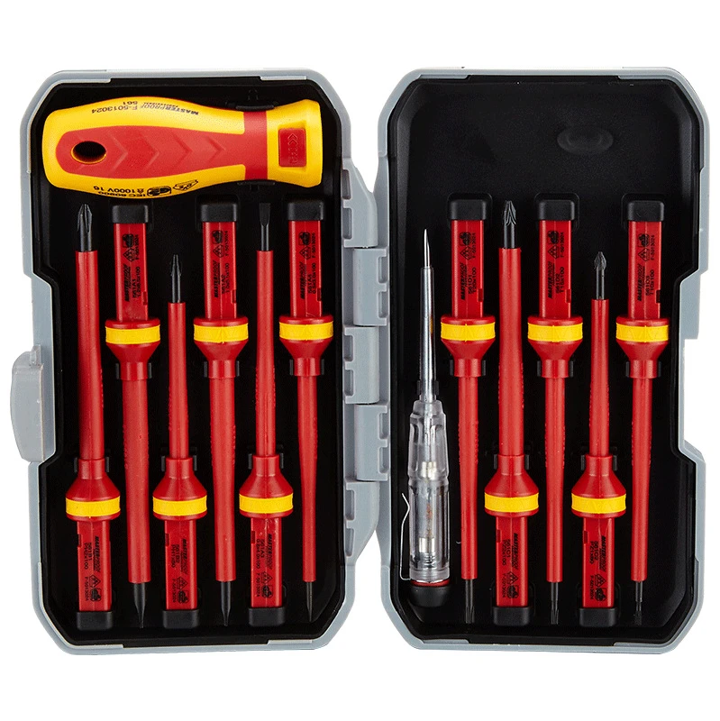 

5PCS Insulated Screwdriver Set Multi-Function Electrician Screwdriver Set Hex Head with Cross and Metre Head