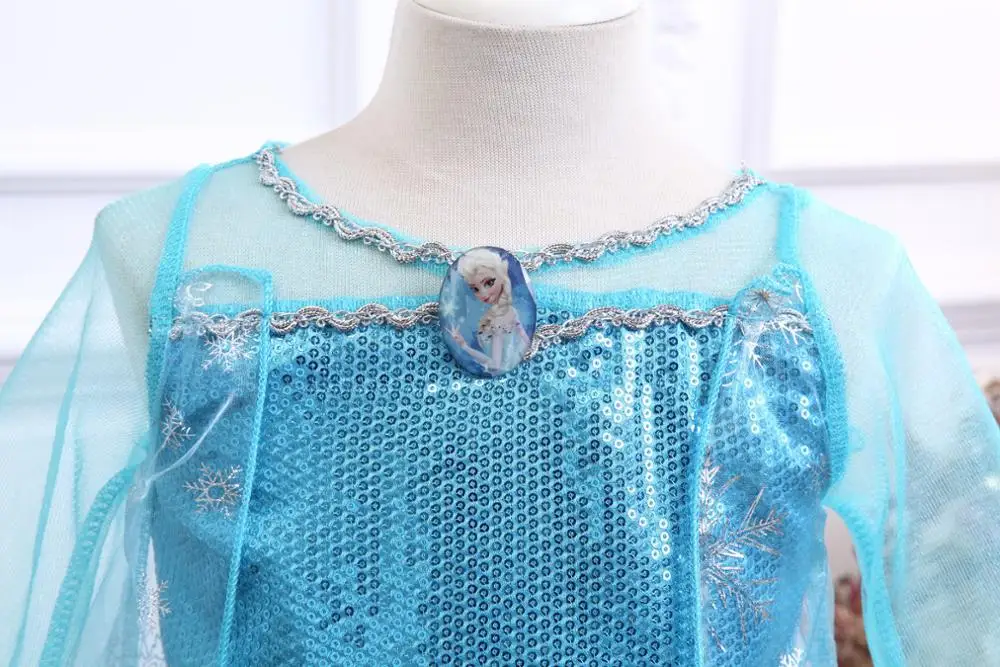 Карнавальное рождественское платье-пачка для маленьких девочек FORZEN с кружевными