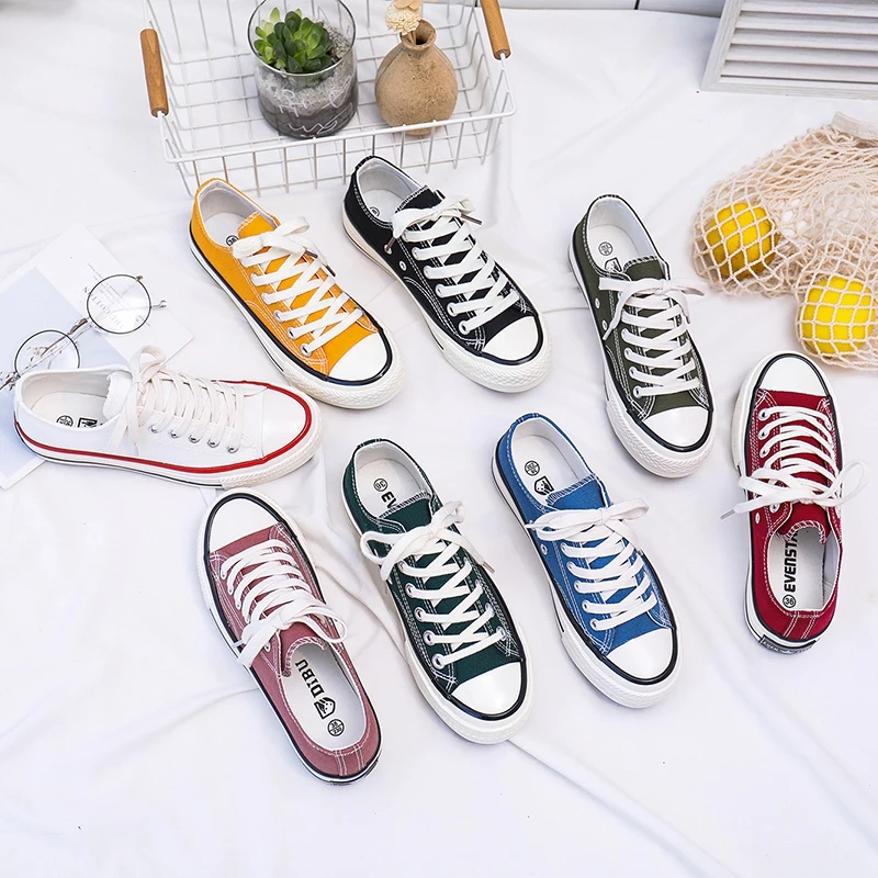 Кроссовки женские Вулканизированная подошва на шнуровке повседневные дышащие