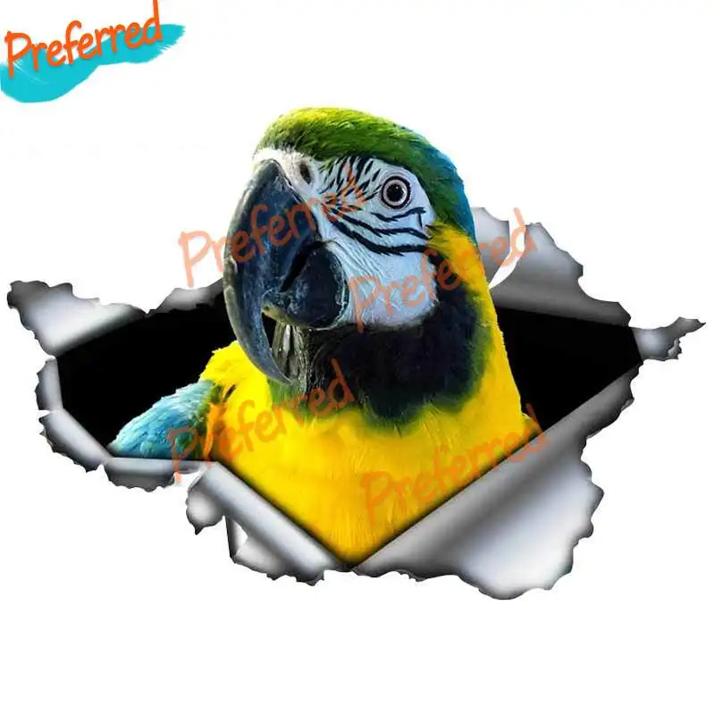 

Torn Metal Parrot DIY Decal Motocross Racing Laptop Helmet Trunk Wall Vinyl Car Sticker Die Cutting Waterproof PVC