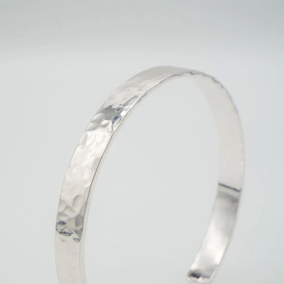 Браслет манжета ручной работы из нержавеющей стали 304 прямоугольный без рисунка 4