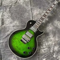 new style custom standard electric guitarrosewood fingerboard mahogany body green color flame maple top chrome hardware