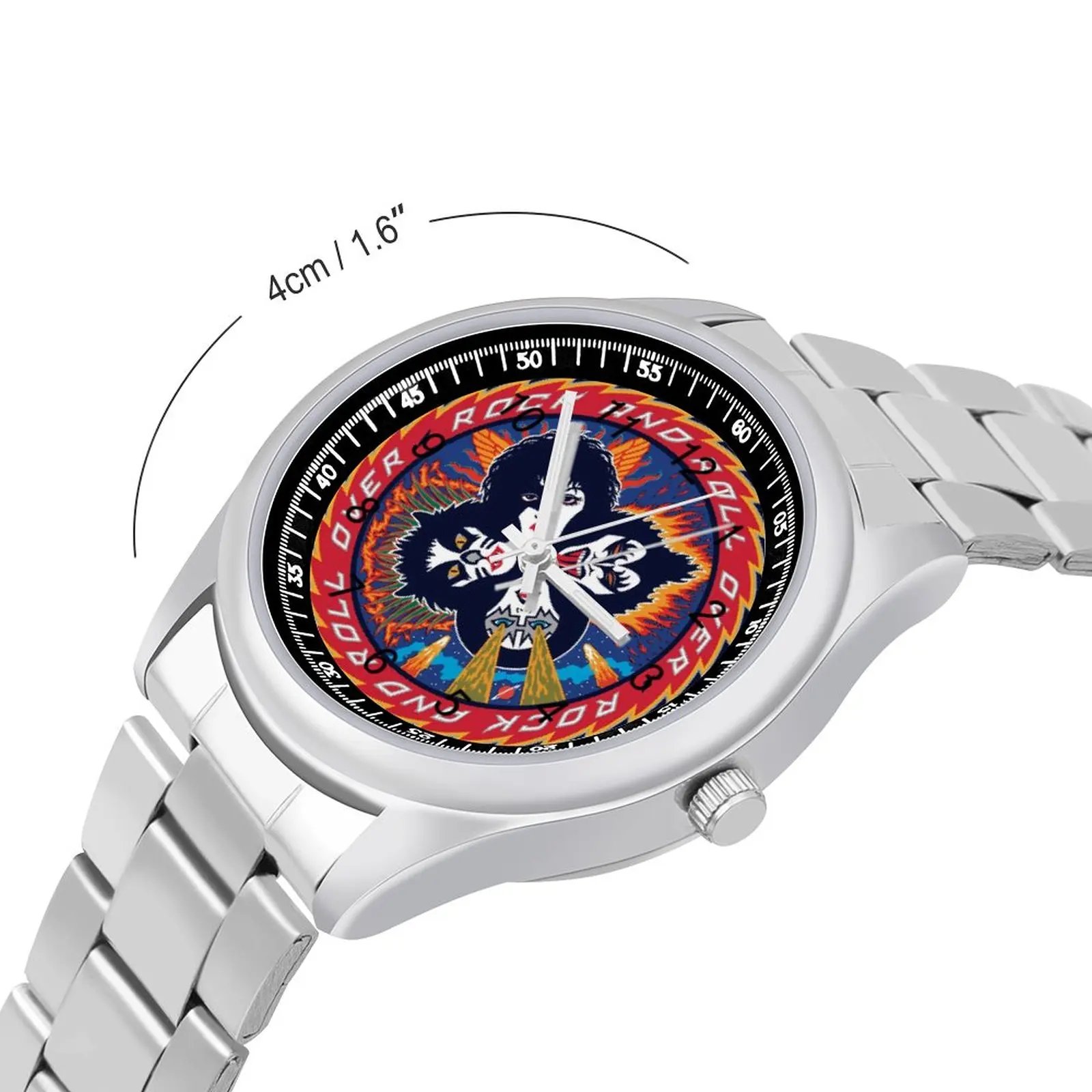 Kiss Band Quartz Watch Design Rock Music Original Wrist Watch Stainless Fashion Outdoor Couple Wristwatch