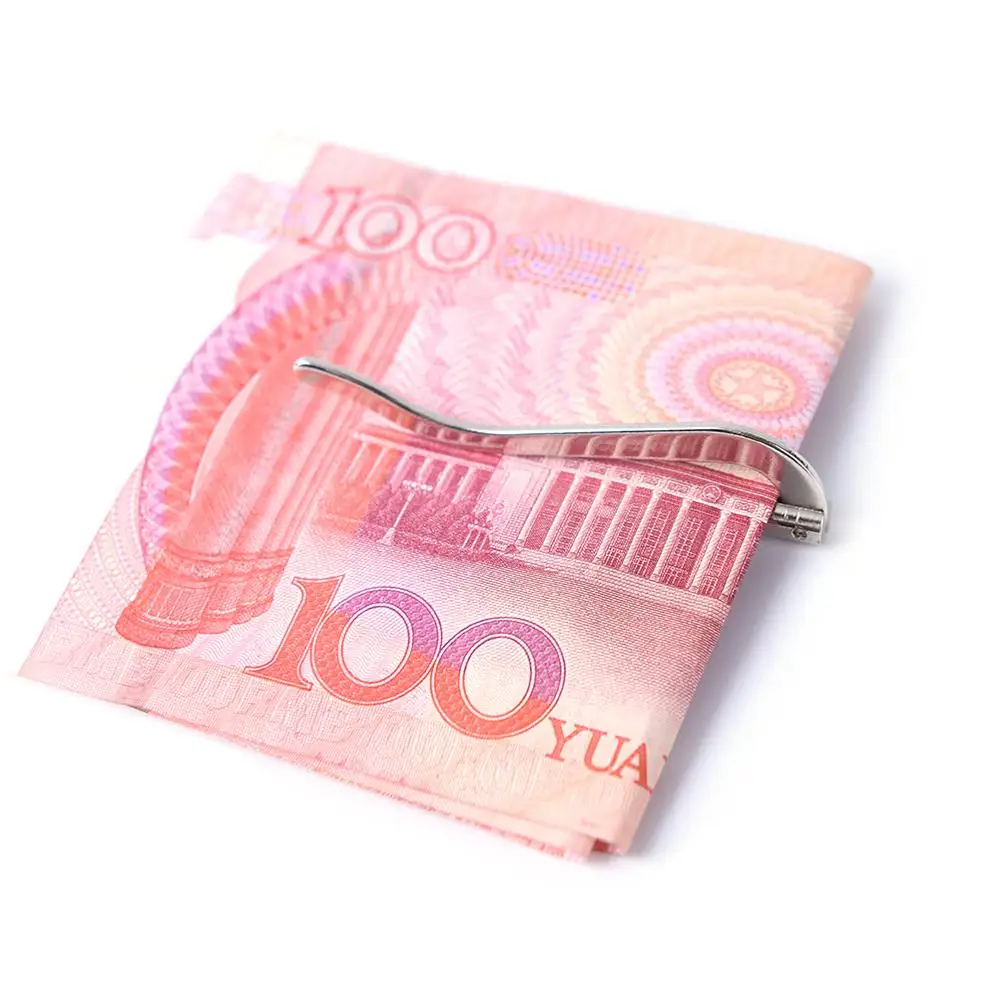 Металлический пружинный держатель для монет зажимы денег нержавеющая сталь ID