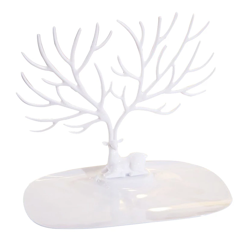 Multipurpose Shelves Earrings Display Stand Cute Little Deer Tray Tree Ring Pendant Bracelet Storage Racks Holder Jewelry | Дом и сад