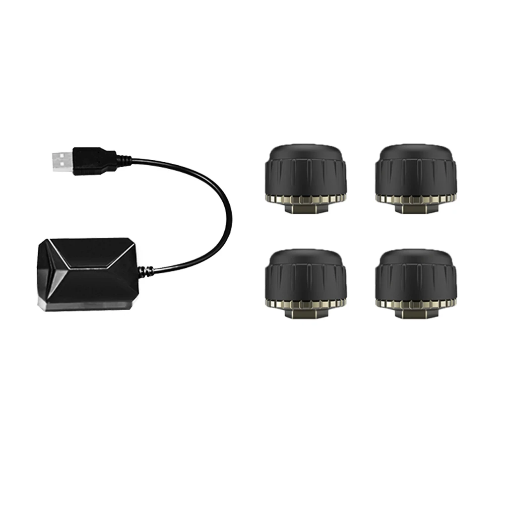 

Беспроводная система контроля давления в шинах TPMS USB2.0 с 4 внешними датчиками