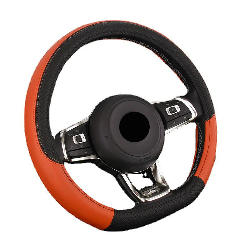 

Steering Wheel Cover 38 Cm Microfiber Leather Universal Non-Slip Volante Esportivo Car Accessories Interior Volant Coprivolante