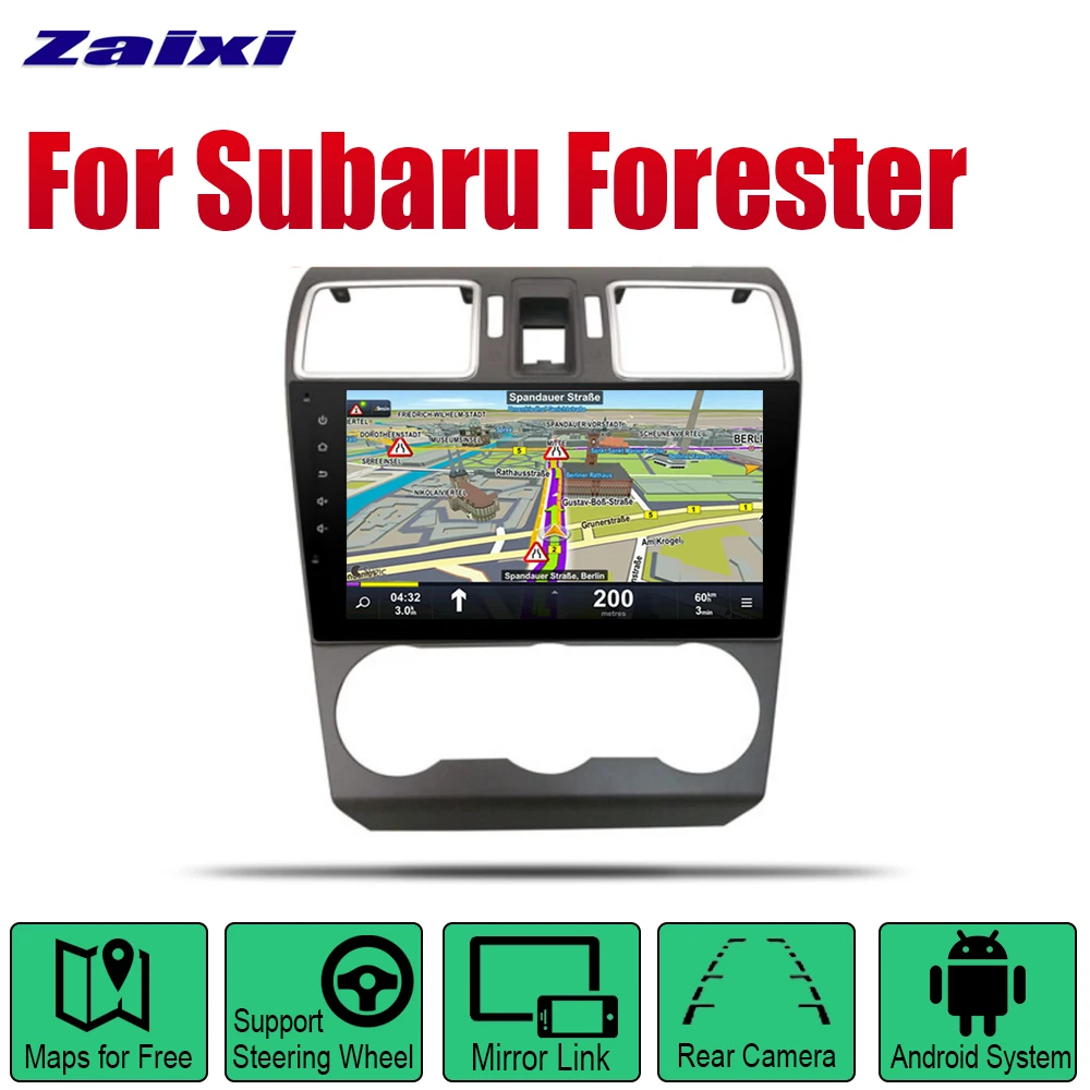 Автомагнитола ZaiXi для Subaru Forester мультимедийная стерео-система на платформе Android с