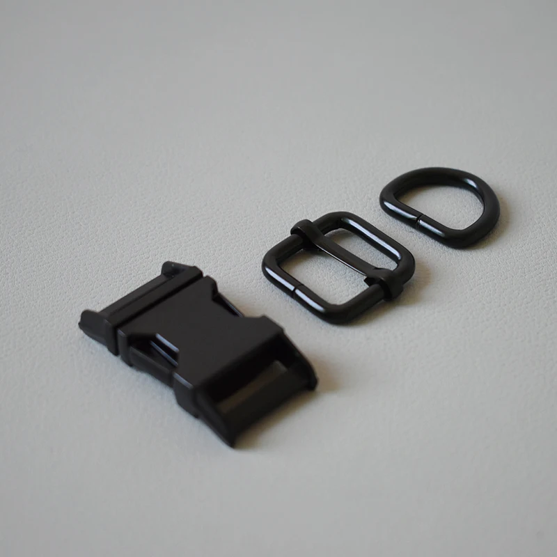 20Suit Metal Buckle Adjust (Metal Buckle+Adjust Buckle+D Ring/Set) Manufacturer Zinc Alloy 20mm Black High Quality Plated | Дом и сад
