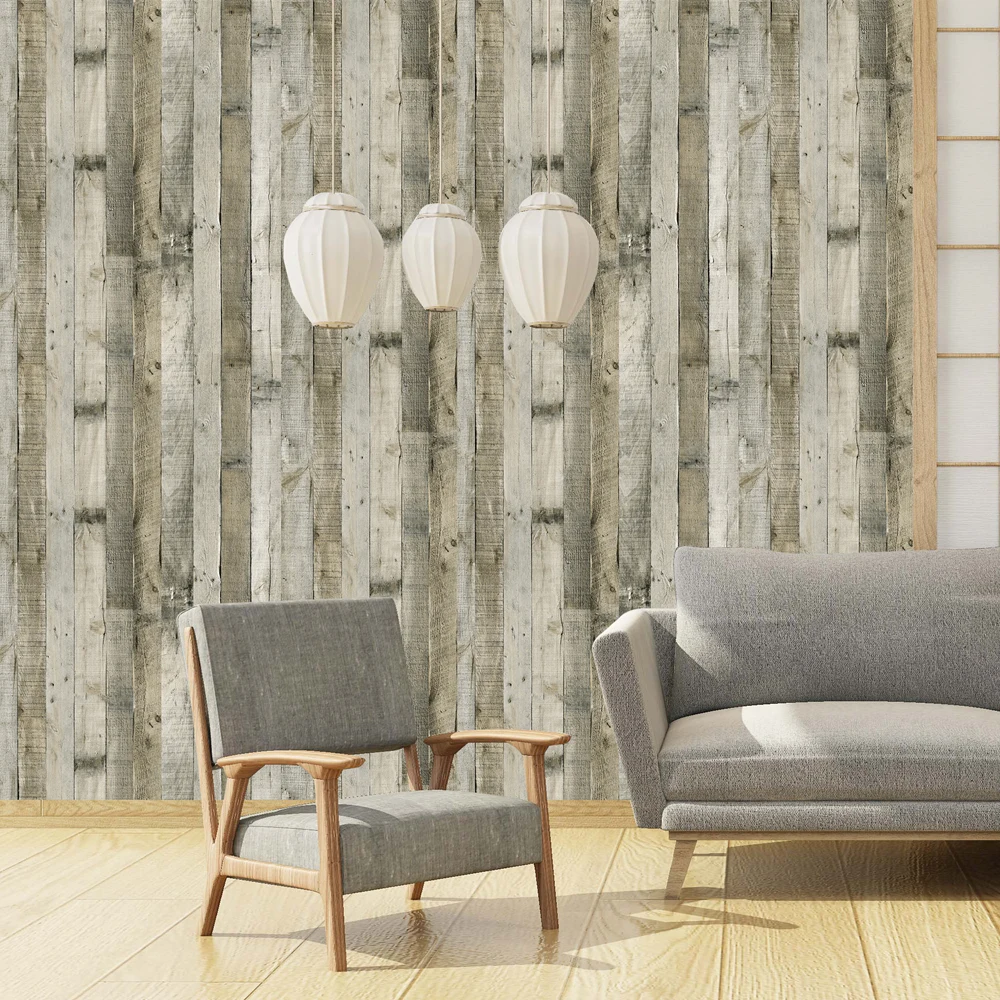 

Peel and paste wallpaper 3D anti - wood paper wood self - adhesive removable reconditioned furniture cabinet decoration