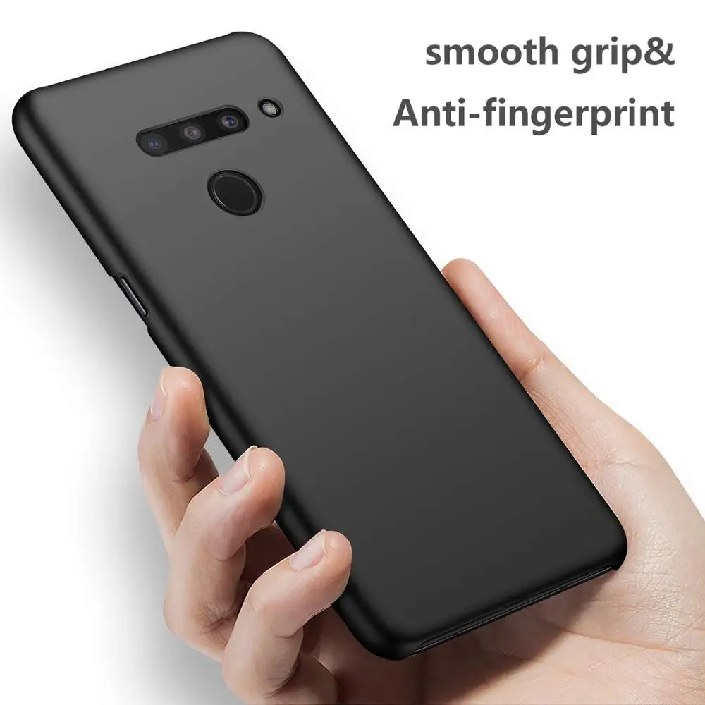 Magnetic Car Holder Case For LG V50 ThinQ V40 Hard PC Cover for LG V50 V30 V20 V10 Ultra-thin Breathable Scrub Case