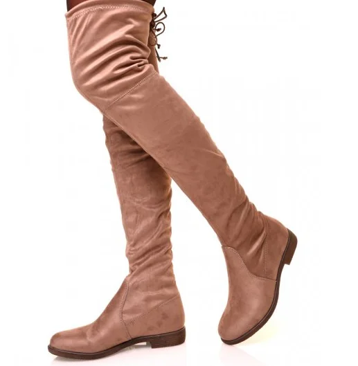 

[GOGD]2019 Women Boots Heighten Platforms Thigh High Girl's Wedge Boots Sexy Thigh High Boots Female High Heel