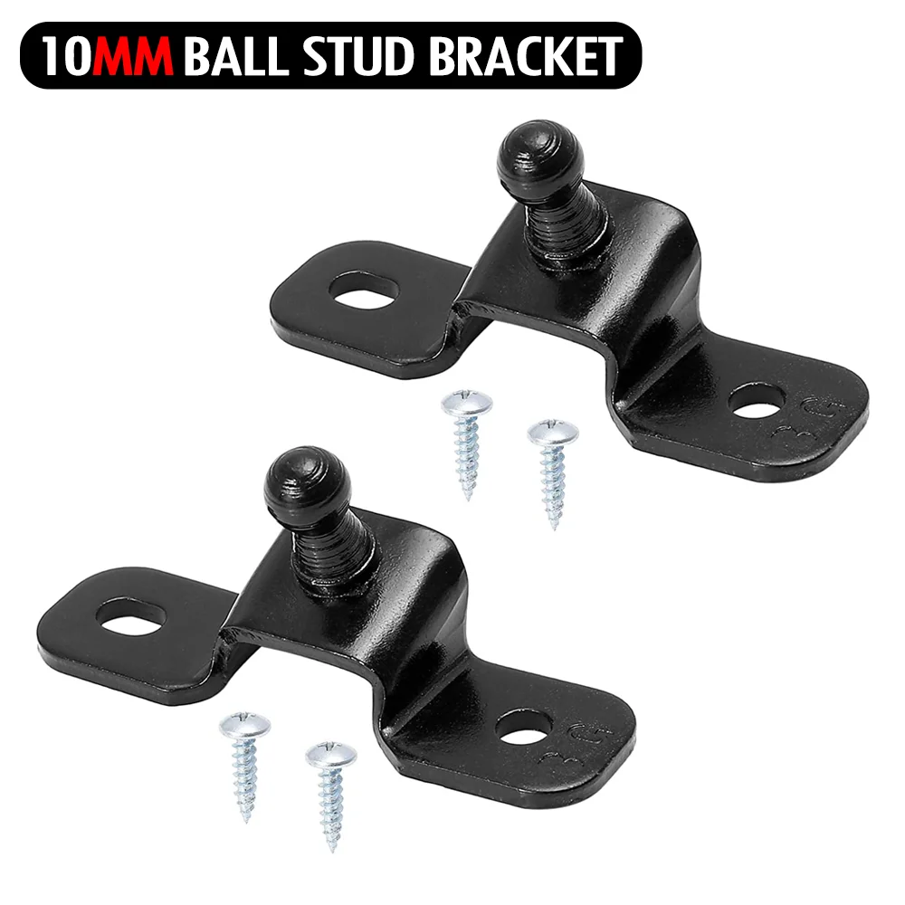 

10MM Ball Stud Mounting Bracket for Universal Gas Spring Struts Lift Support Shock Prop Steel 2 pack 4 pack