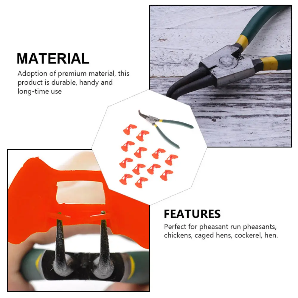 

1 Set Chicken Pinless Peepers Hole Feeding Chicken Supplies (Assorted Color)