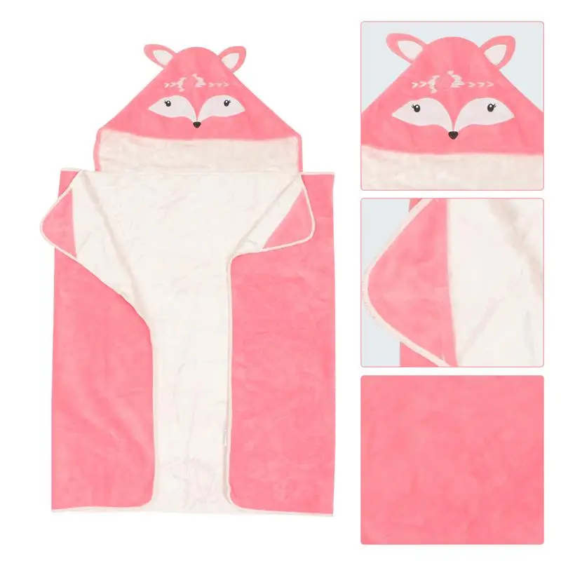 

Cartoon Absorbent Hooded Bath Towel Shower Towel Bathrobe for Baby Kids Toddler