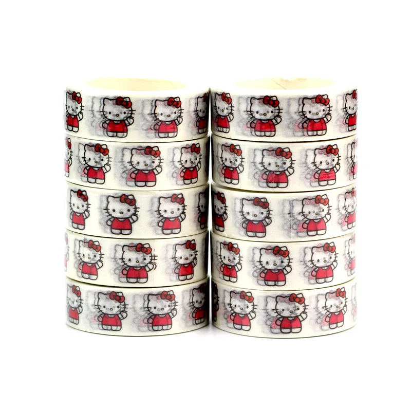 

NEW 10pcs/Lot Decorative Kawaii Kitten Washi Tapes DIY Scrapbooking Planner Adhesive Masking Tape Cute Stationery
