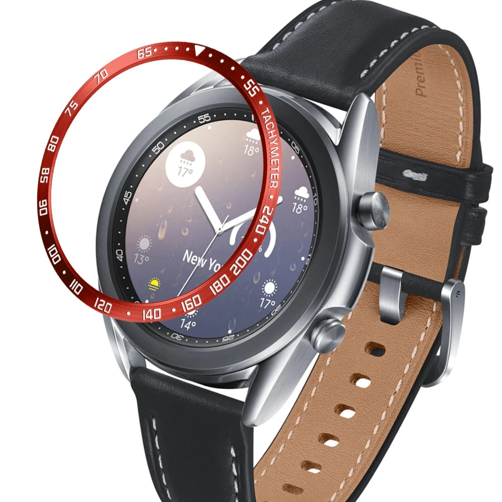 Закаленное стекло 2 в 1 для Samsung Galaxy Watch 3 45 мм 41 металлическое кольцо с безелем