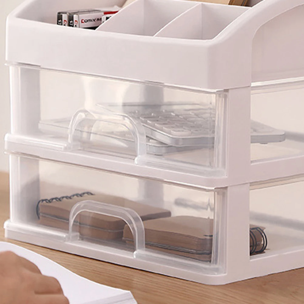 

Makeup Organizer Box Cosmetic Drawer Transparent Table Drawer Dresser Cosmetic Box Skincare Shelf Jewelry Organizer