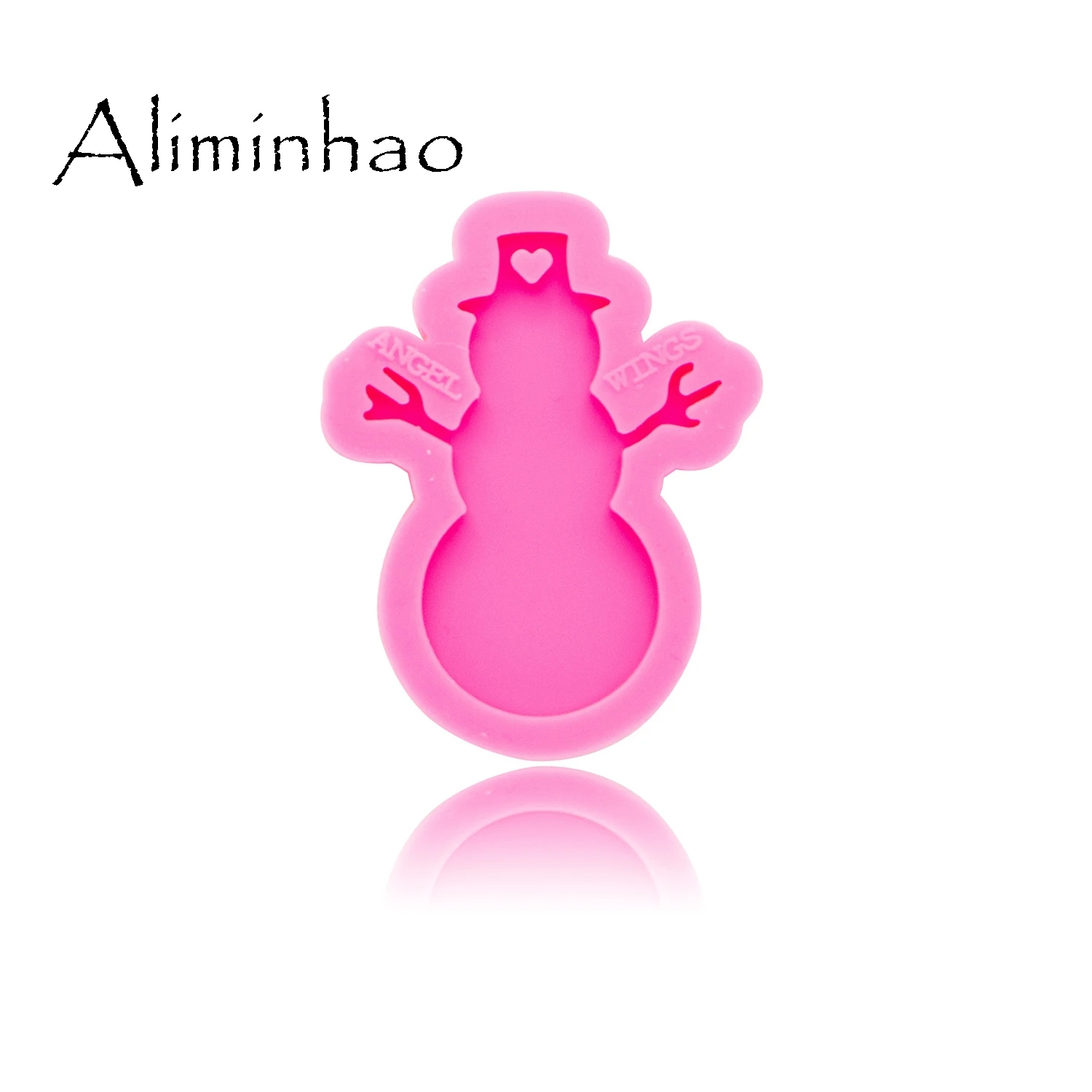 DY0254 блестящая Рождественская декоративная форма снеговика силиконовые формы DIY