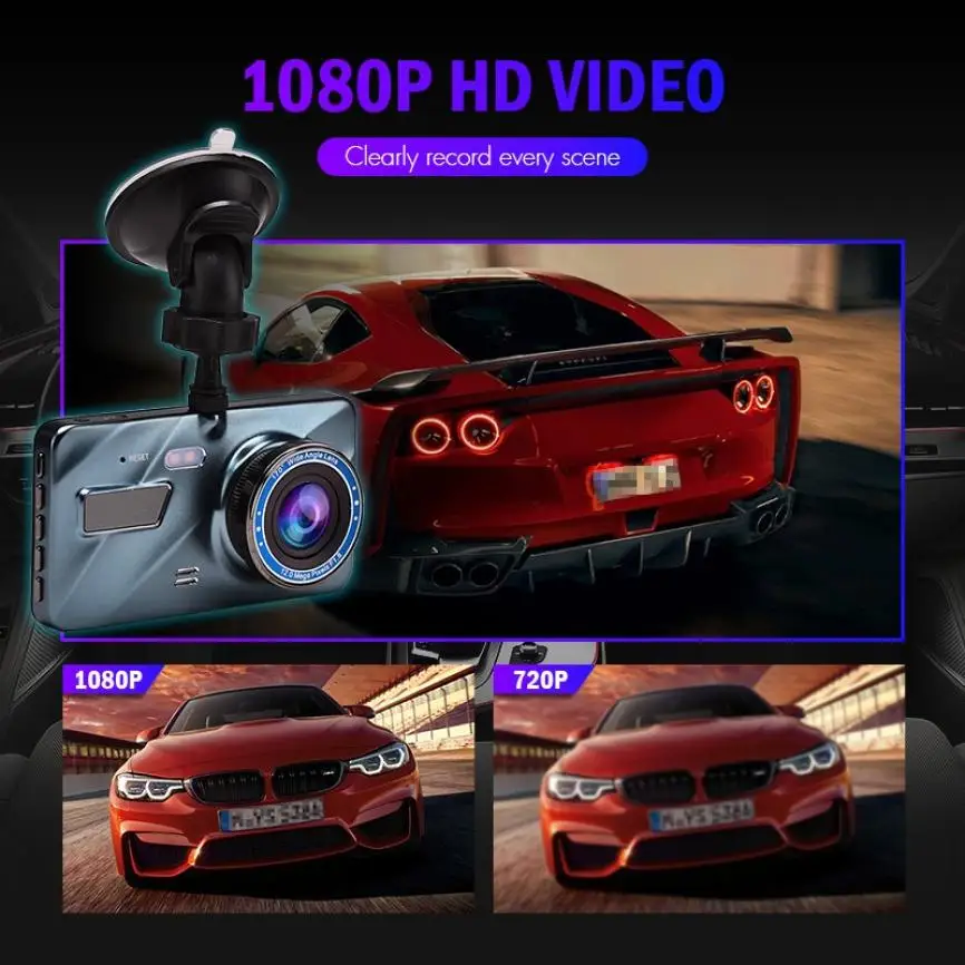Новое поступление присоска 3,6 дюймов 1080P HD вождения dvr/dash камера автомобиля Dash Cam FHD приборная панель камера 170 вождения DVR автомобиля рекордер