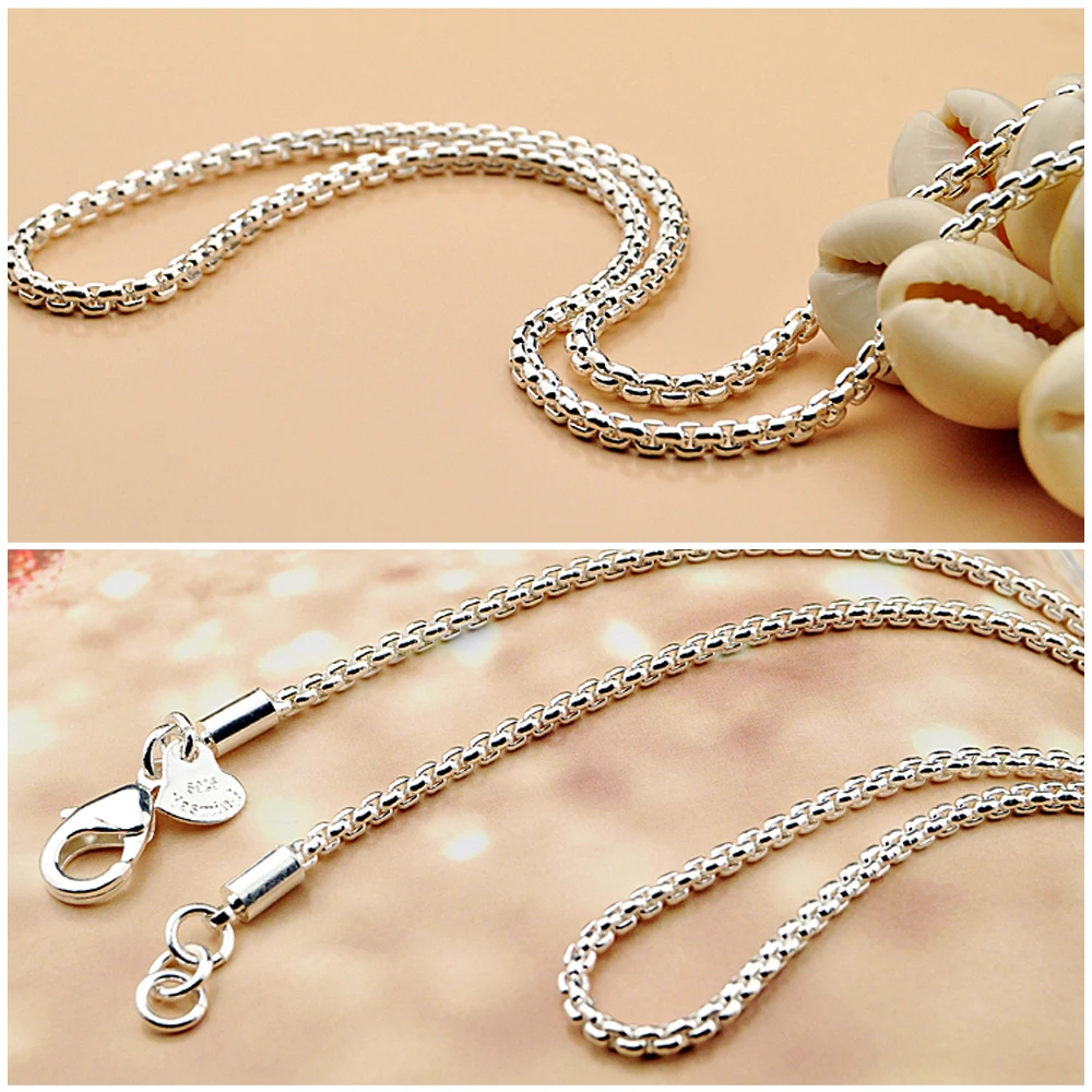 Модная мужская одежда и аксессуары ожерелье из стерлингового серебра 925 пробы