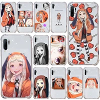 crazy excitement anime kakegurui runa phone case transparent clear for samsung galaxy a71 a21s s8 s9 s10 plus note 20 ultra