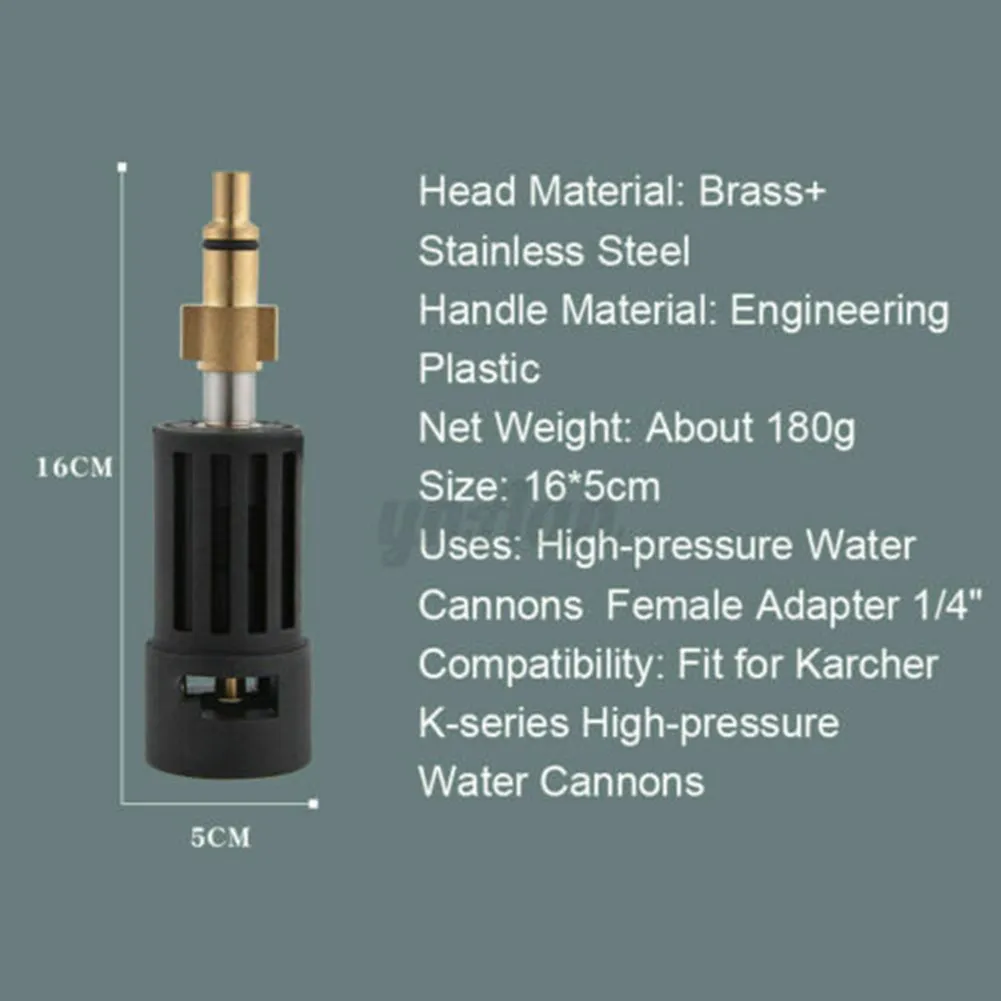 

For Karcher K Series Adapter High Pressure High Quality Quick Connection Replacement Socket Tools Washer