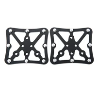 aluminum alloy bicycle pedal flat platform adapter universal clipless pedal compatible for spd system bicycle parts