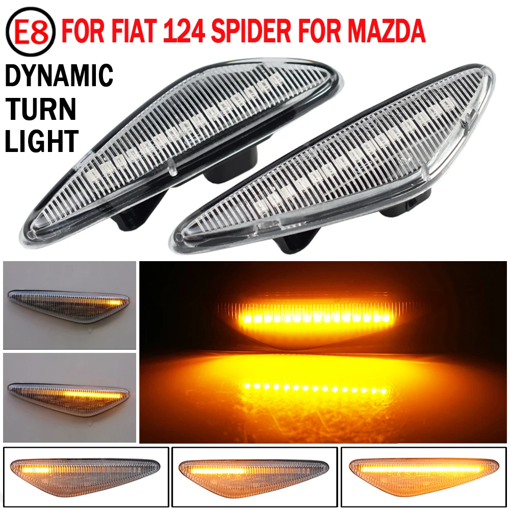 2pack For Mazda 6 Atenza GH 2008 2009 2010 2011 2012 LED Car Dynamic Side Marker Blinker Light Signal Lamp Turn Signal Light