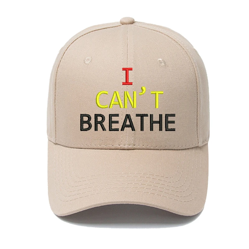 

New I can't Breathe Embroidery Baseball Cap Hat Breathable for Outdoor Women Men SCI88