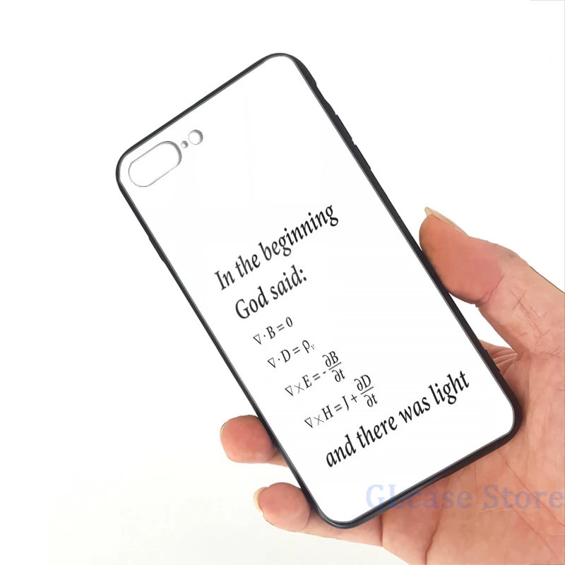 Бог сказал уравнений Максвелла чехол для телефона iPhone 12 Pro 11 X XR XS Max 8 7 6 6s Plus 5s
