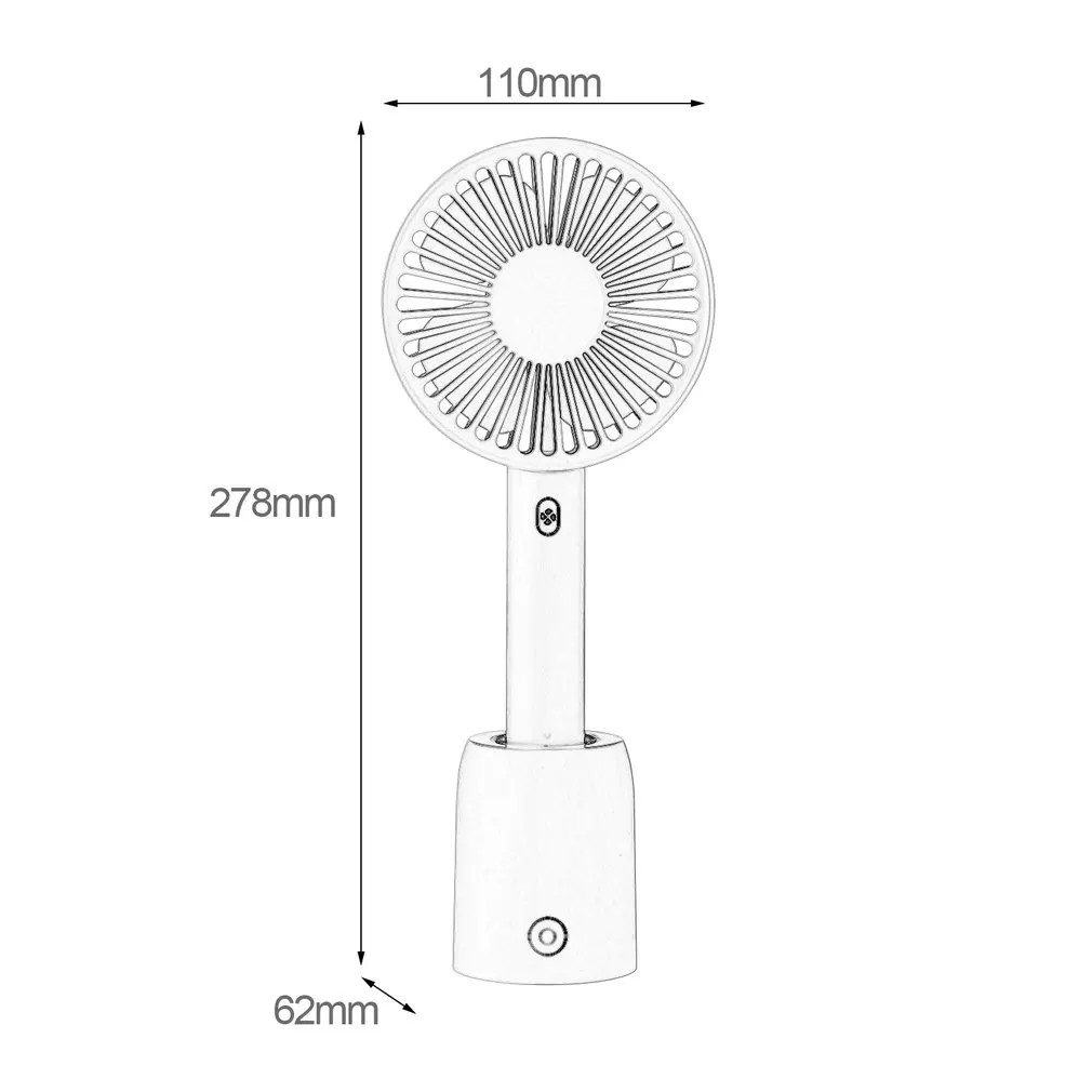 

Battery Operated Rechargeable Handheld Mini Fan Home Office Electric Rotation Personal Air Conditioning Fan Cooler Fan Gift
