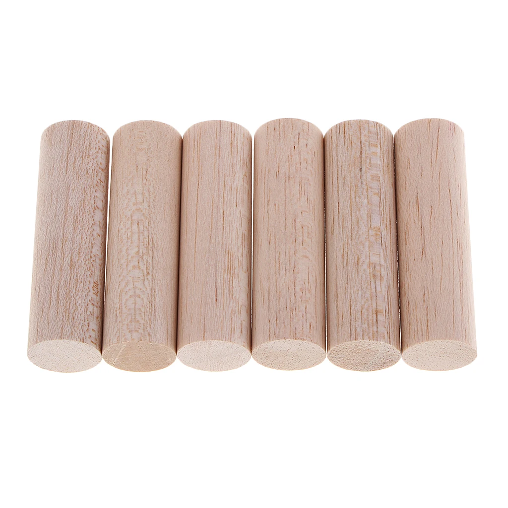 

Unfinished Wood Rods Round Sticks Wooden Crafts Dowel DIY Modeling for Kids