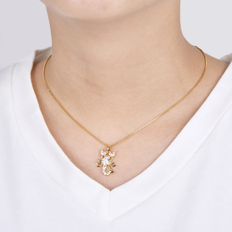 Ожерелье из меди и золота с фианитами|Ожерелья подвеской| |