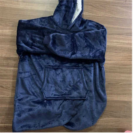 

Oversized Hoodie Blanket With Sleeves Sweatshirt Plaid Winter Fleece Hoody Men Pocket Male Sherpa Giant Hooded Oversize Hoodie