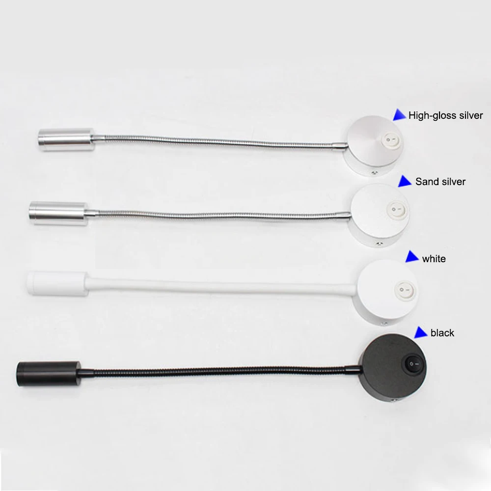 Светодиодный настенный светильник 1/3 вт для чтения в спальню вилка стандарта ес