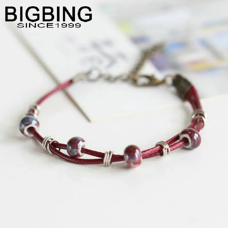 Ювелирные изделия C016 BIGBING модный керамический браслет с шармами в виде цветка