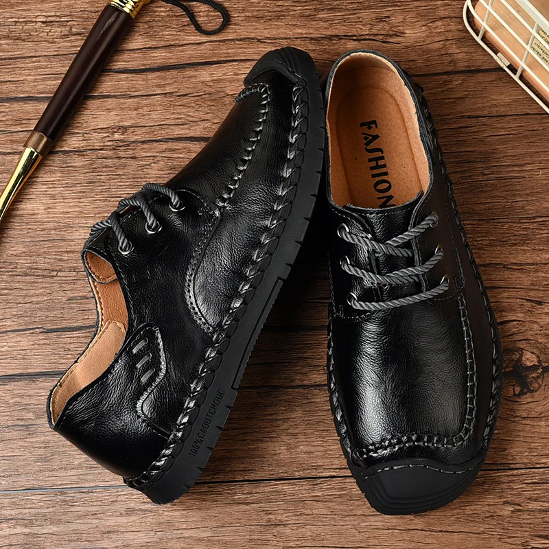 Murah VKERGB 2020 Pria Musim Gugur Musim Non Slip Vintage Semata Kaki Pria Fashion Nyaman Kasual Sepatu Sepatu Lembut Sole Bernapas Flats Sepatu