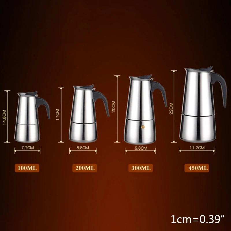 Кофеварка для эспрессо из нержавеющей стали с фильтром | Бытовая техника