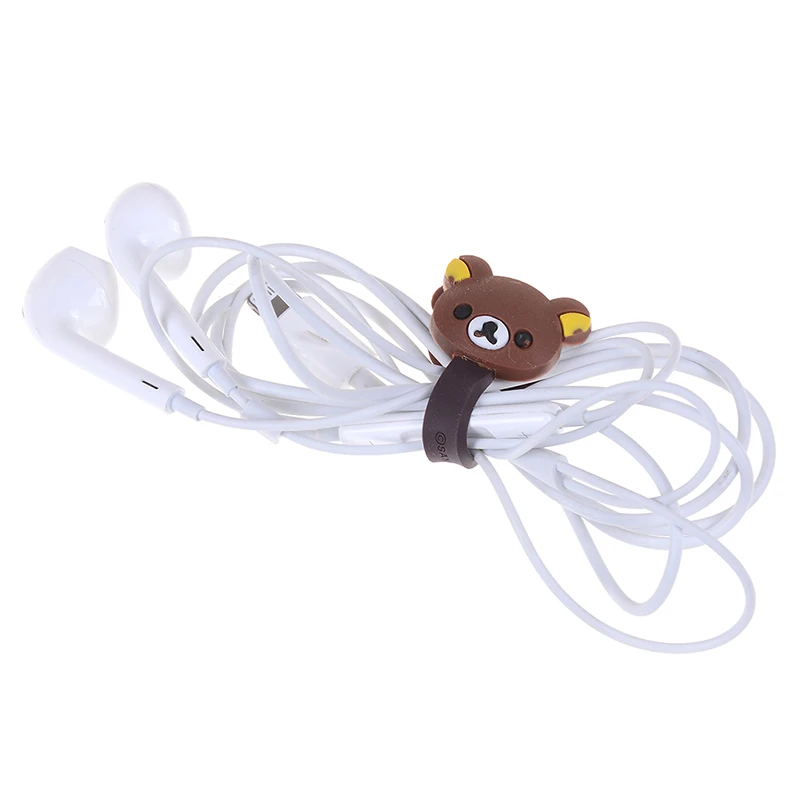 

1/2pcs Cartoon Charger USB Cable Bobbin Winder Data Line Protector Earphone Wire Cord Organizer Management Fastener Fixer