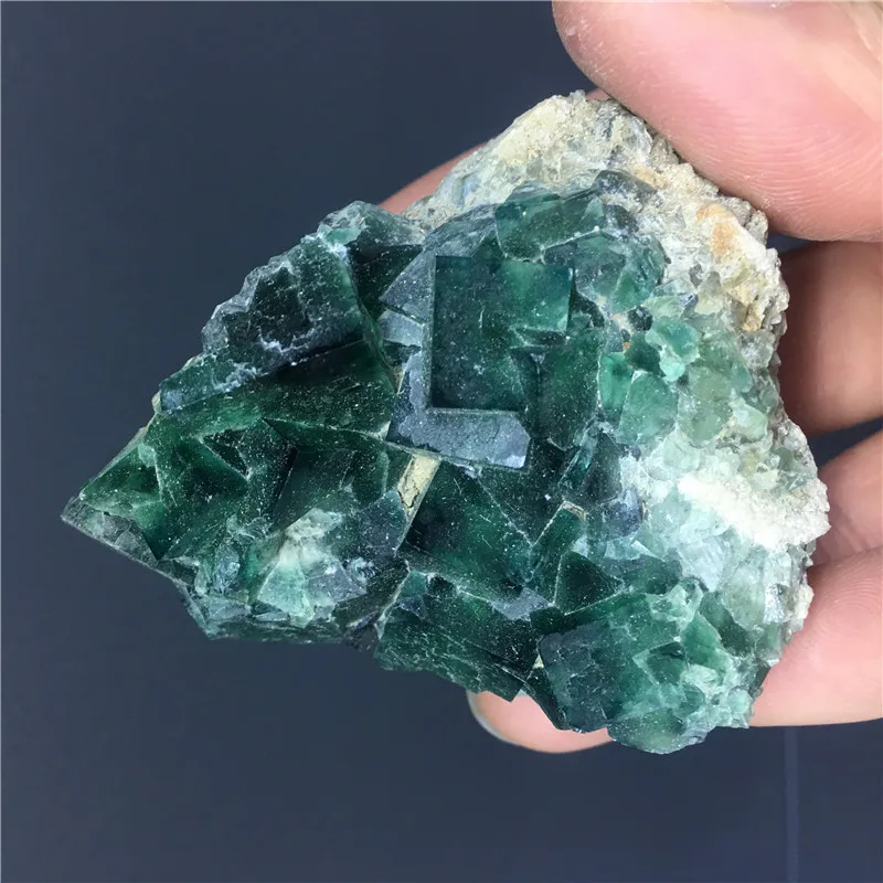 Natural Fluorite Druse Raw Stone Mineral Crystal Healing Gems from Brazil | Stones