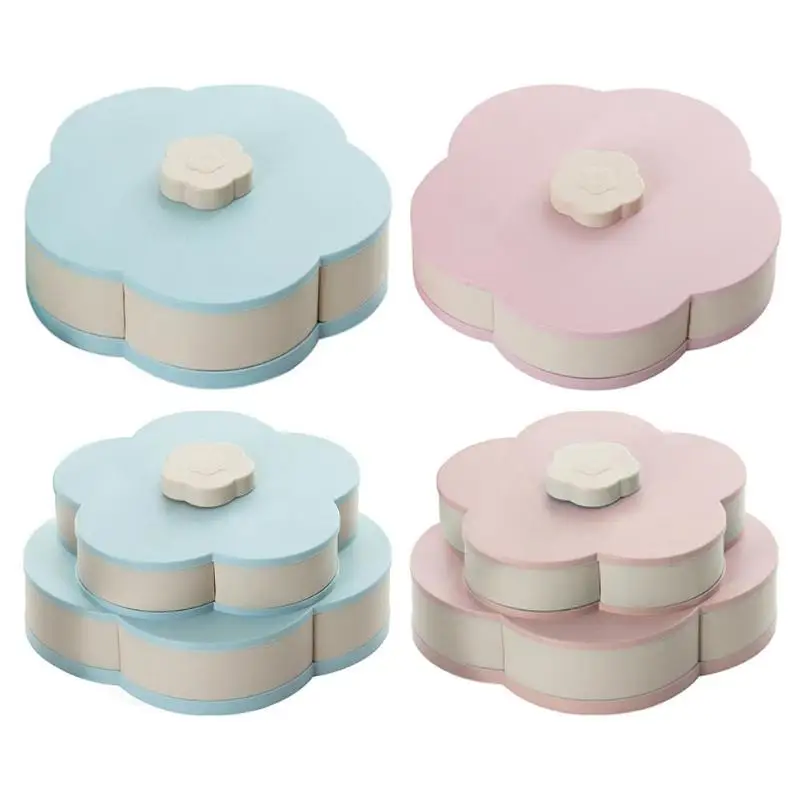 Блюдо для фруктов и конфет коробка хранения креативный цветок лепесток орехи