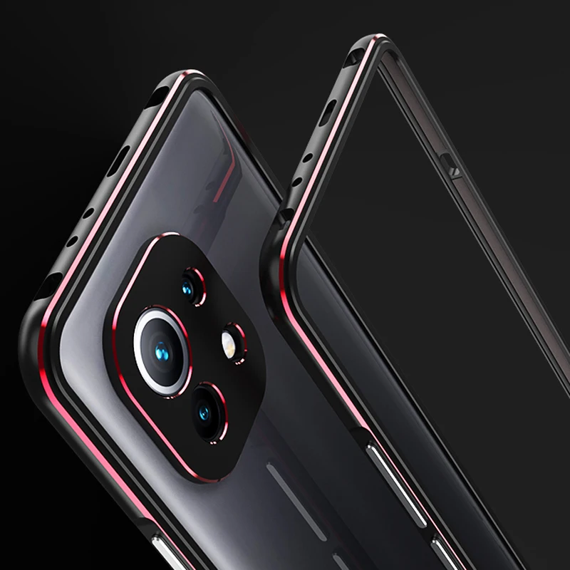 

For Xiaomi Mi 11 ultra Thin Metal Aluminum Bumper Frame Cover Case For Xiaomi Mi 11 Metal frame shell case