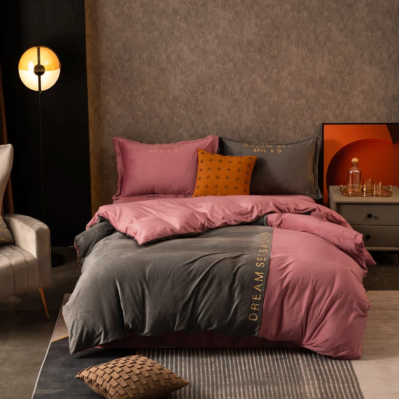 Новая зимняя мягкая фланелевая флисовая бархатная розовая серая