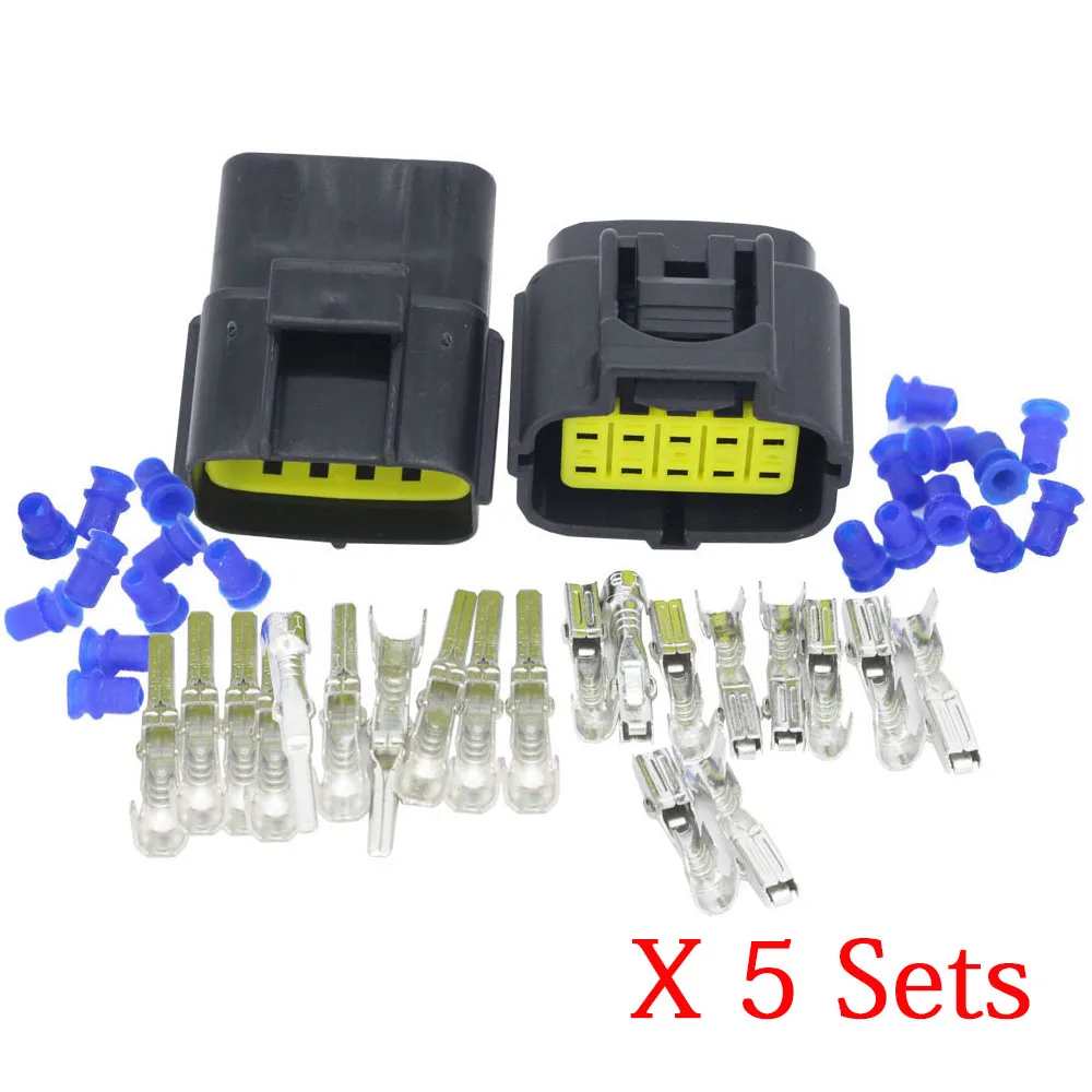 5 комплектов 10-контактный водонепроницаемый Электрический проводной разъем |