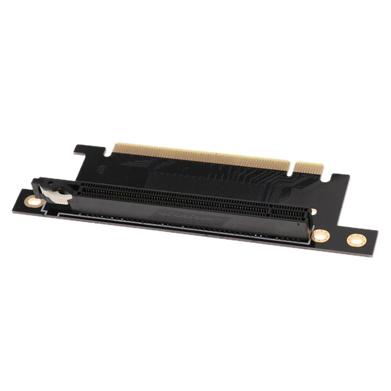 

PCI-E 16X Riser PCIe Graphics Card PCI Express Steering Card 90 Degrees Right Angle Riser Adapter for 1U 2U Host 4/6cm Width