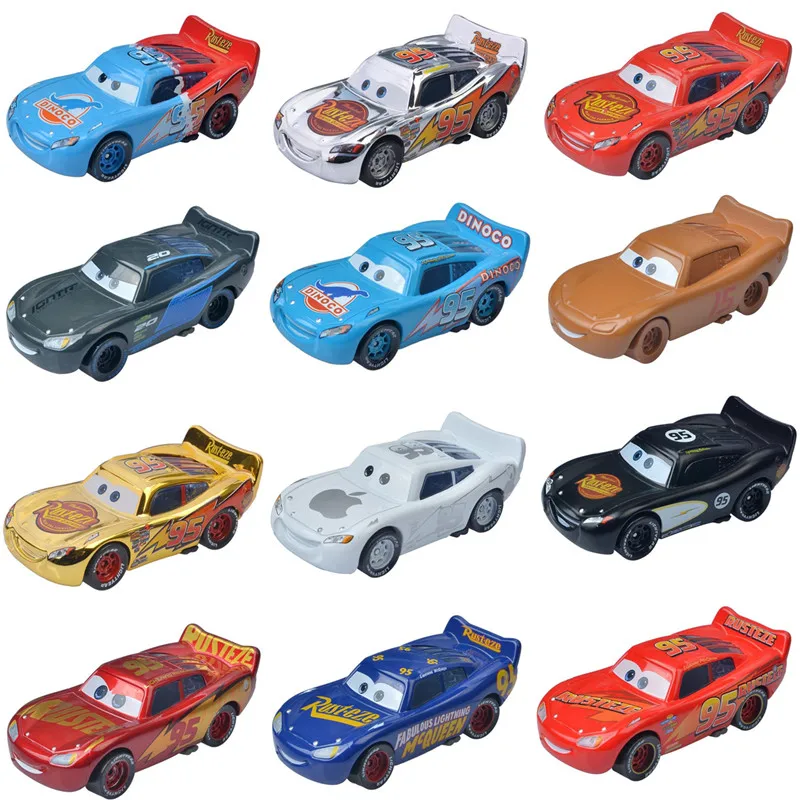 

Disney Pixar Car 2 Cars 3 No.95 Lightning McQueen Mater Jackson Storm 1:55 Diecast Vehicle Metal Alloy Model Toys For Boys Gift