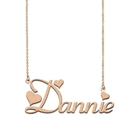 dannie name necklace custom name necklace for women girls best friends birthday wedding christmas mother days gift